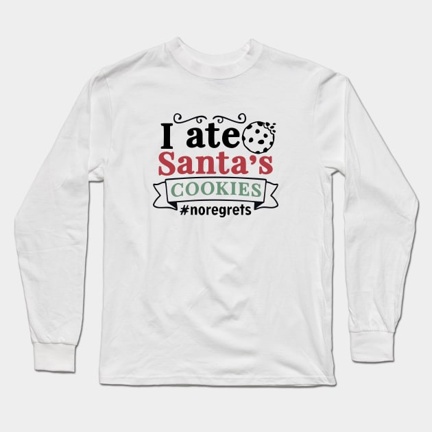 I ate santa's cookies Long Sleeve T-Shirt by Abiarsa